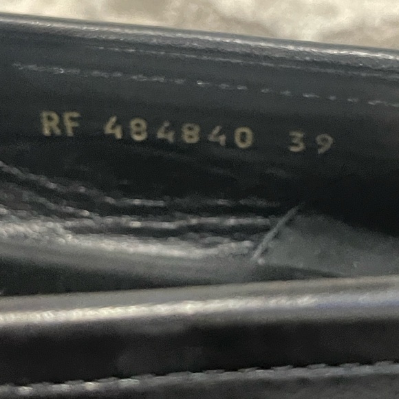 St Laurent Paris Fringed Studded Loafers - Picture 9 of 9